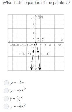 What is the equation of the parabola?-example-1