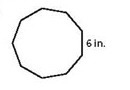 Find the area of the regular polygon below and round your answer to the nearest tenth-example-1