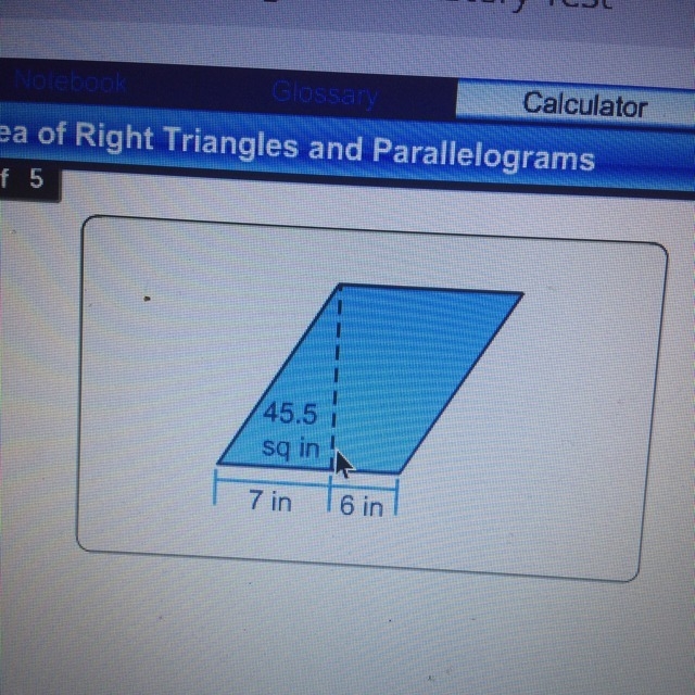 What is the area of this parallelogram? ___ sq in-example-1