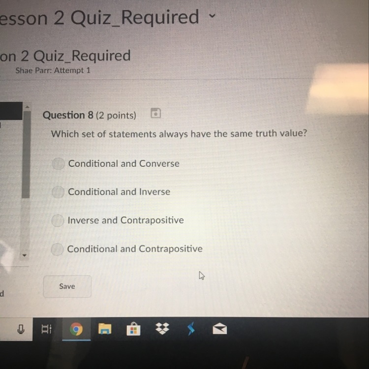 Which set of statements always have the same truth value?-example-1