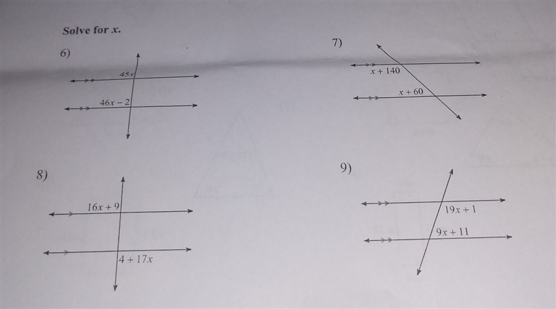 Geometry: Solve for X-example-1