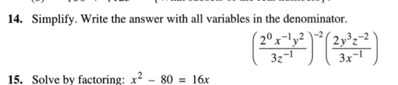 Algebra 1. Question 14. Thank you!-example-1