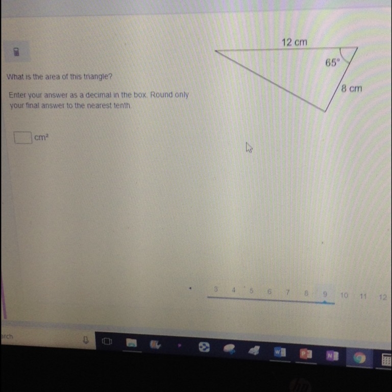 What is the angle of this triangle-example-1