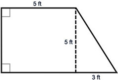 PLEASE HELP) A doghouse is to be built in the shape of a right trapezoid, as shown-example-1