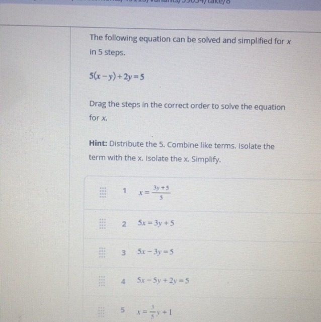 I have to drag the answers in the correct orders-example-1