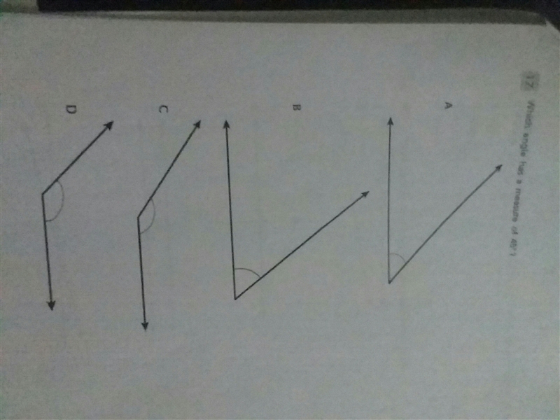 Which angle has a measure of 45 degrees-example-1