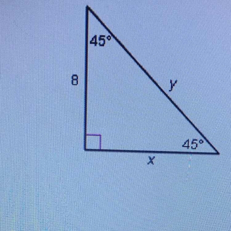 Find the missing lengths of the sides-example-1