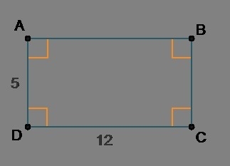 ABCD is a rectangle. Use the diagram to answer the questions. The length of AB is-example-1