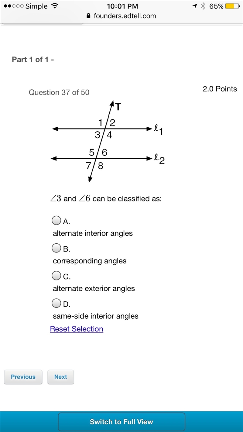 Geometry math question no Guessing and Please show work thank you-example-1