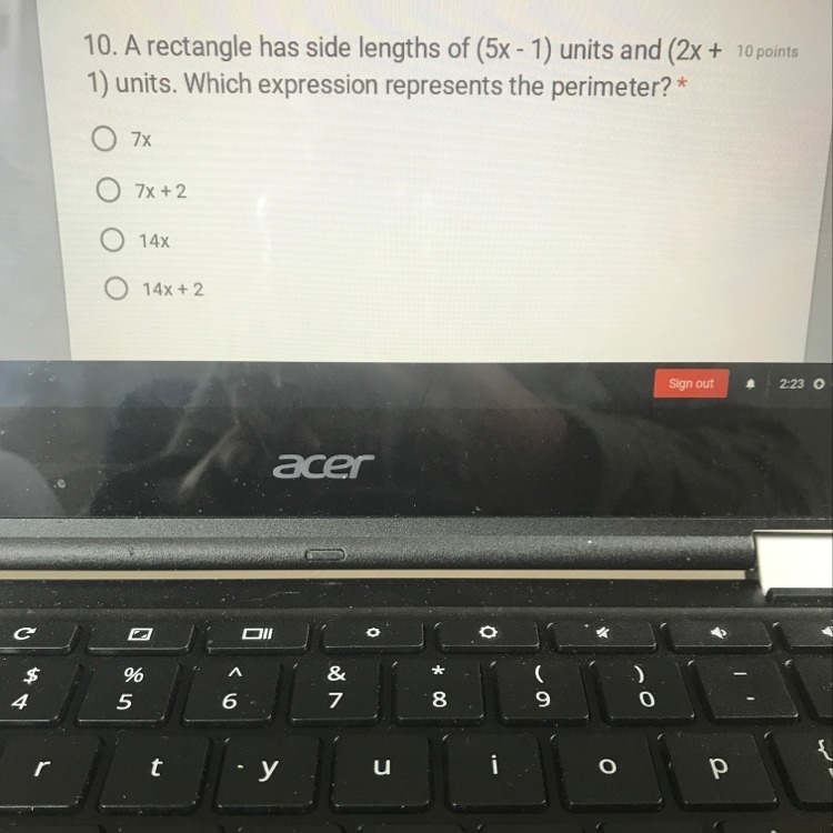 Help pls I’m not dumb lol I just don’t know whether it’s 7x or 14x I’m assuming it-example-1