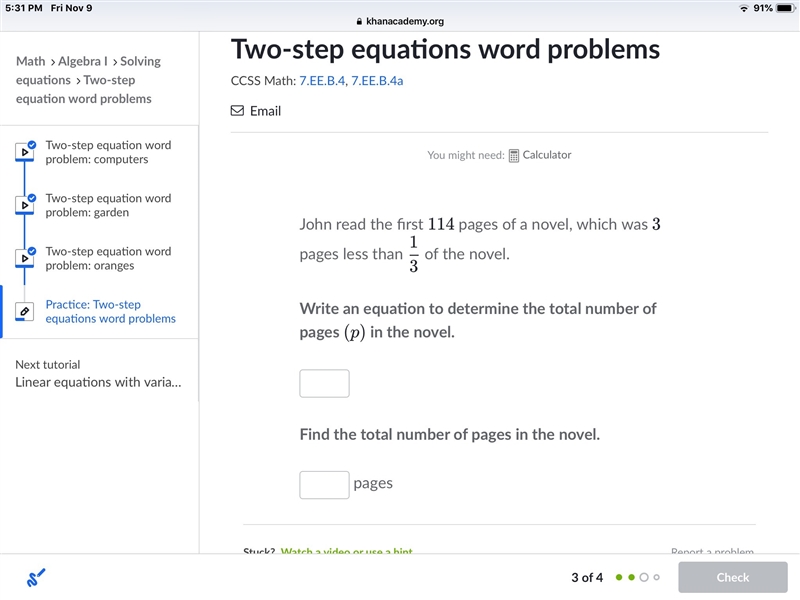 Two step equation , please help thank you-example-1