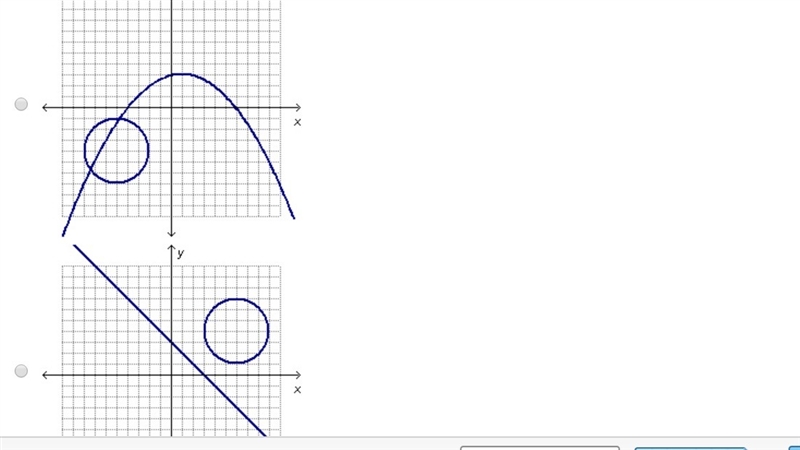 Which graph shows a mixed-degree system with exactly one solution? its D the last-example-2