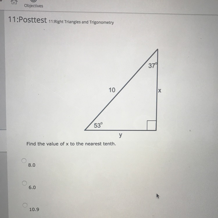 Find the value of x to the nearest tenth. (The last answer is 13.3)-example-1