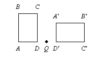 Rotate the parallelogram 180° clockwise about point Q. A.-example-1