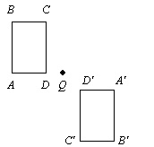 Rotate the parallelogram 180° clockwise about point Q. A.-example-2