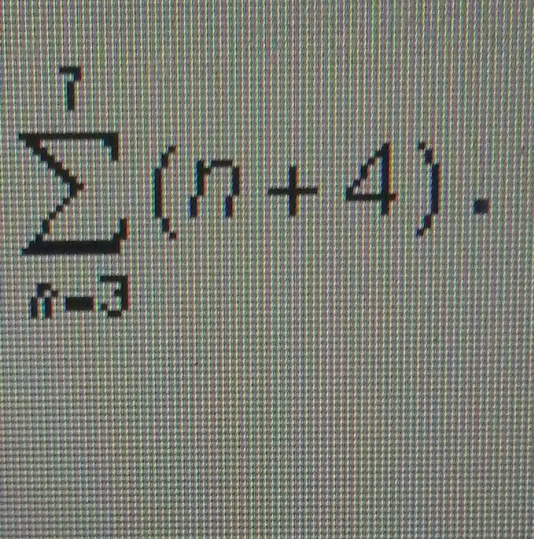 PLEASE HELP!!! Expand: A. 3 + 4 + 5 + 6 + 7 B. 7 + 8 + 9 + 10 + 11 + 12 + 13 C. 7 + 8 +9 + 10 + 11 D-example-1