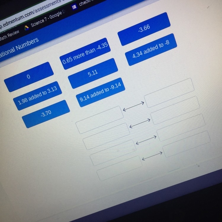 Drag the tiles to the boxes to form correct pears match each edition operation correct-example-1