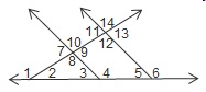 Which pairs of angles are congruent because they are vertical angles? Check all that-example-1