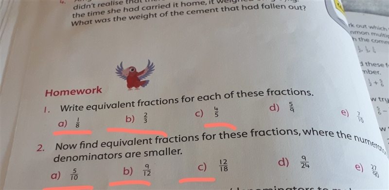 Please Some help...I need just 1 and 2 a,b,c and a,b,c is with fractions..-example-1