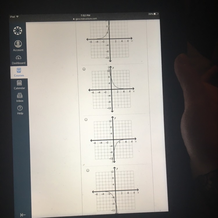 Does anyone know this y=8(1/3)^x-example-1