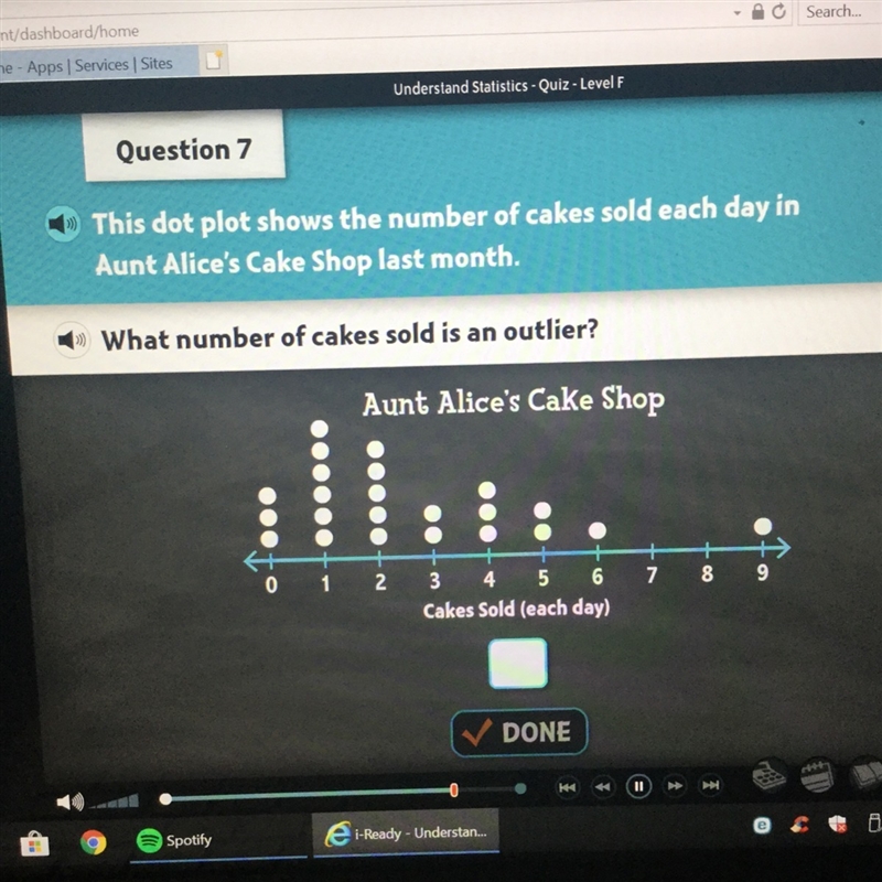 This Plot Diagram shows the number of cakes sold each day in Aunt Alice’s Cake shop-example-1