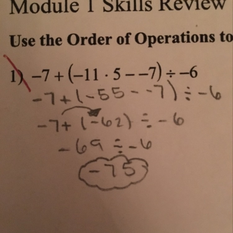 Can you help me what I did wrong and help me solve this equation-example-1