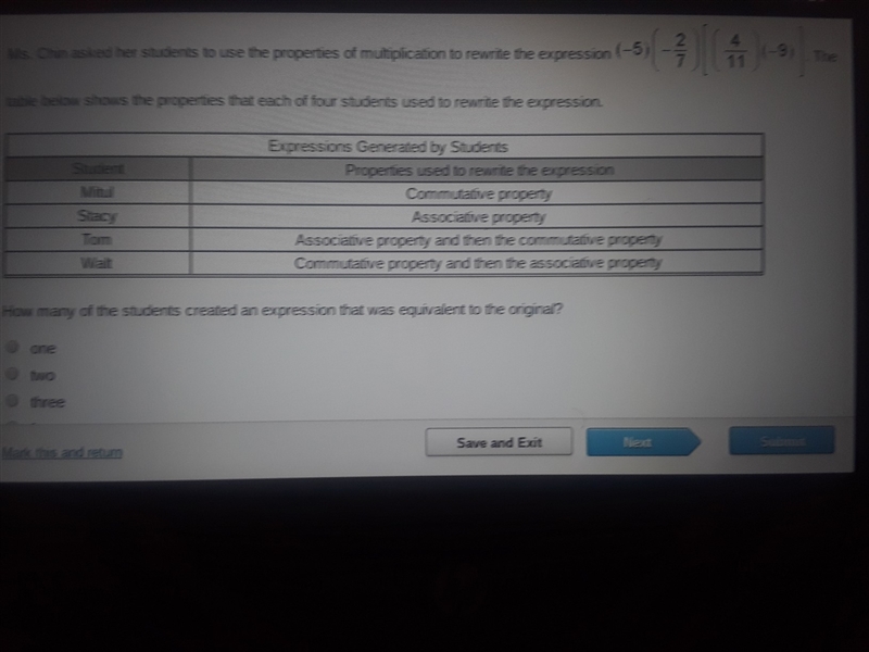 How many of the students created an expression that was equivalent to the original-example-1