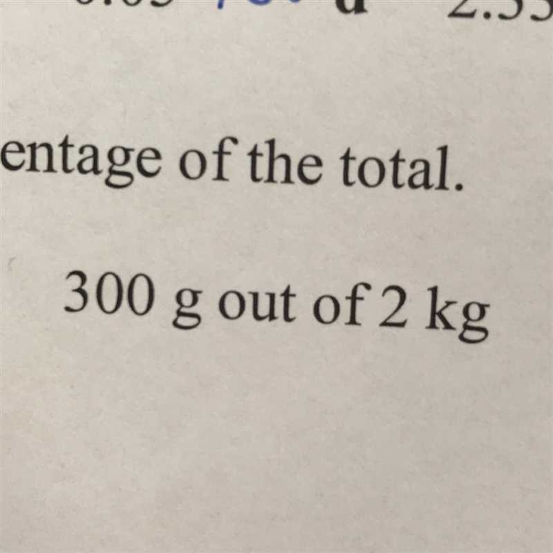 300g out of 2kg please hellllllp-example-1