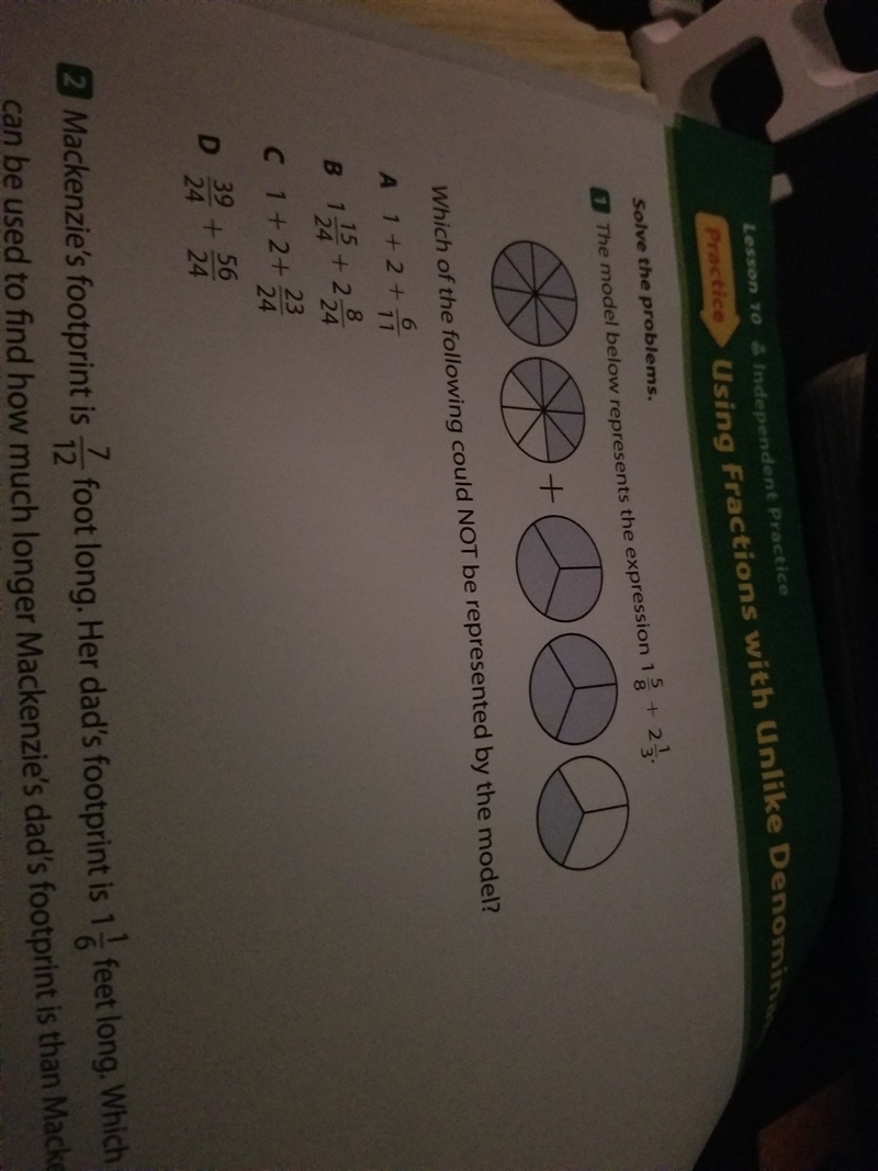 1 5/8 + 2 1/3 i need help solving this equation.-example-1