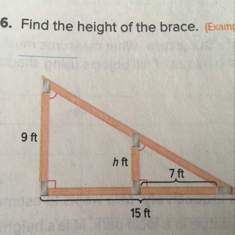 What’s the height of the brace-example-1