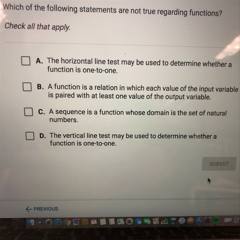 Functions... what is NOT true?-example-1