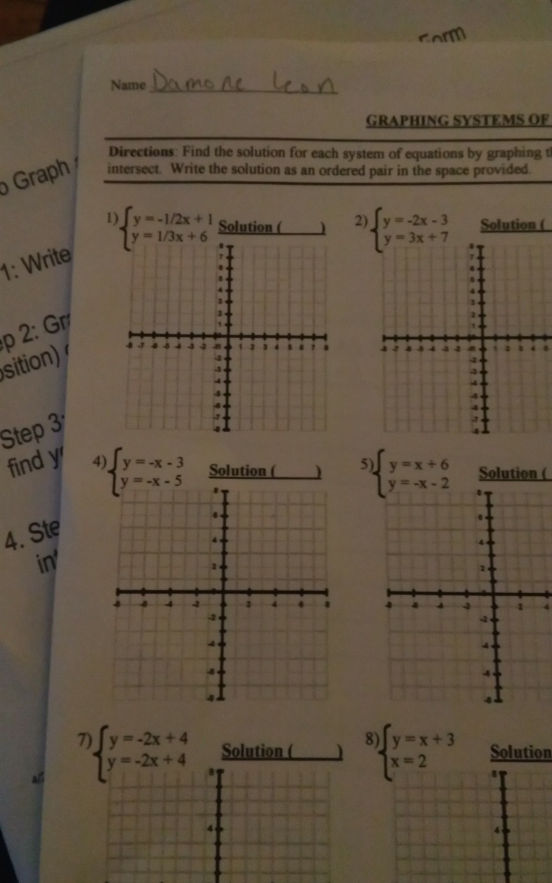 Y=-1/2x+1 and y=1/3+6-example-1