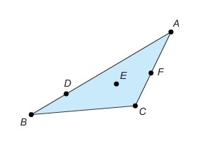 Latrell will rotate △ABC 180° about one of the labeled points. Latrell says, “The-example-1