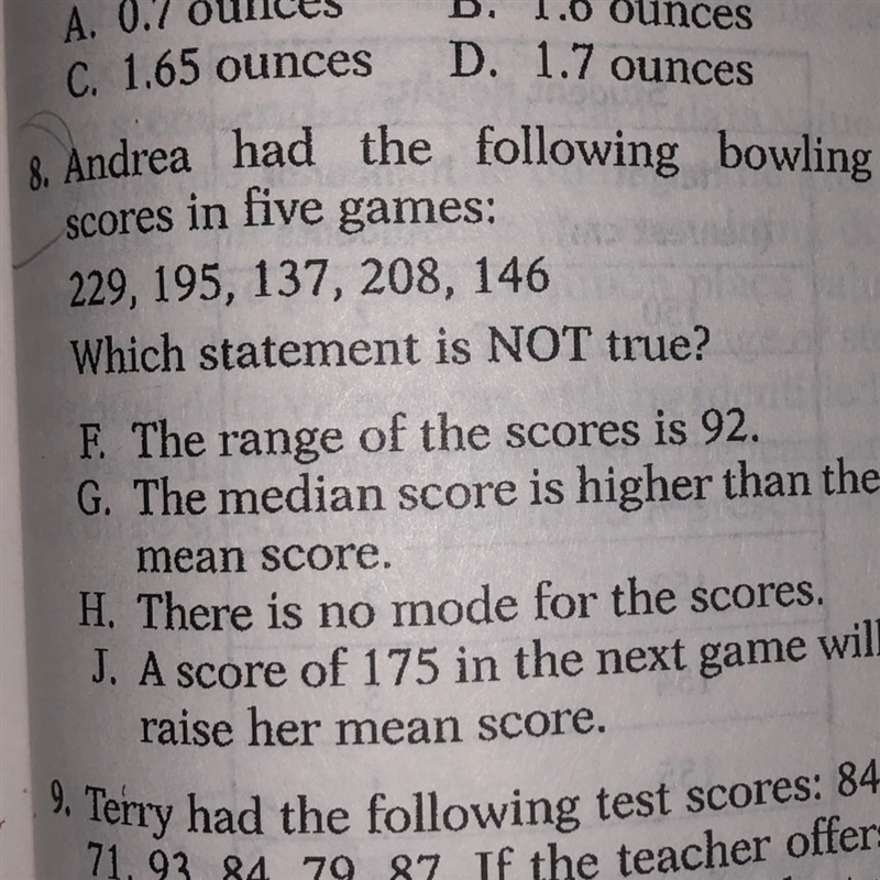 Plz answered the question that is circled (#8) thankss! Tysm!! Plz show work I need-example-1