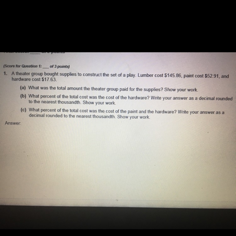 Help answer for a b and c work all of it out and show your work!thanks. Use the picture-example-1