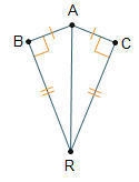 Which congruence theorems can be used to prove △ABR ≅ △ACR? Check all that apply. HL-example-1