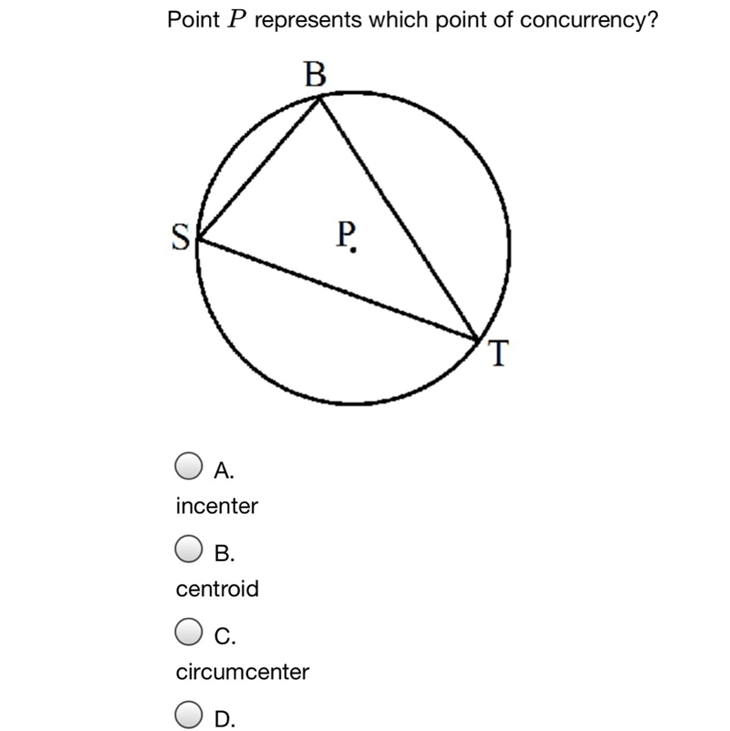 D. Orthocenter Geometry math question-example-1