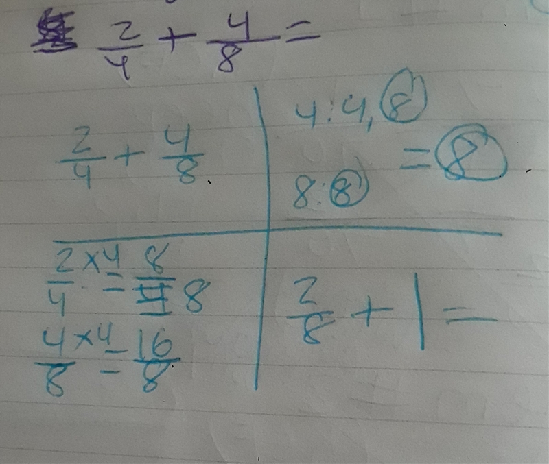 What happens in the last part if it is 2/8 + 1-example-1