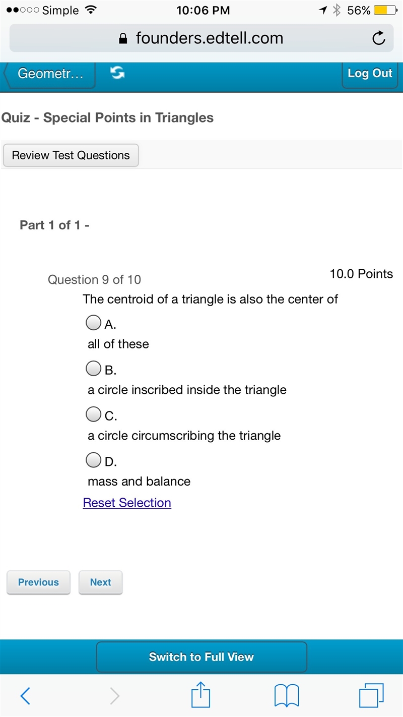 Geometry math question no Guessing and Please show work thank you-example-1