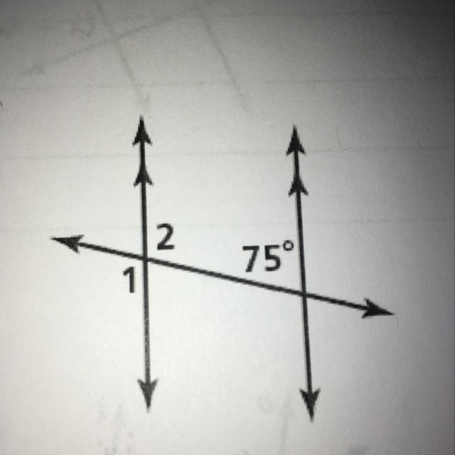 Use the diagram to find the measure of angle 1 and measure of angle 2-example-1