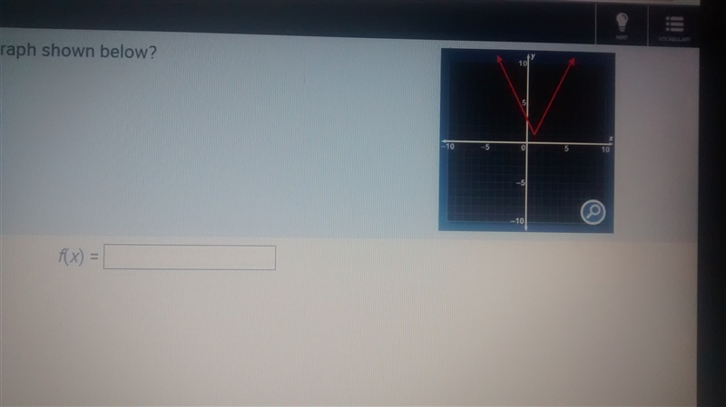 What is the rule for the function in the graph shown below? Please help!-example-1