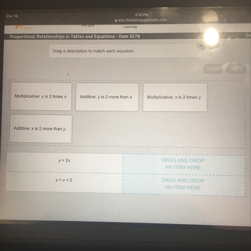 Drag a description to match each equation-example-1