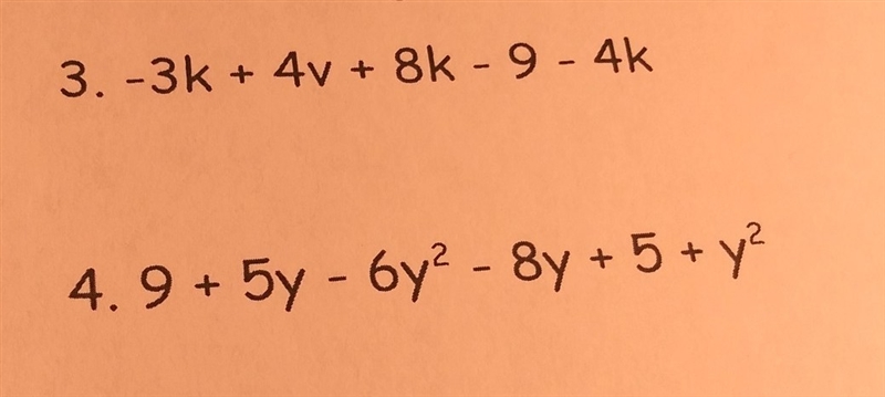 How do you simplify these two equations?-example-1