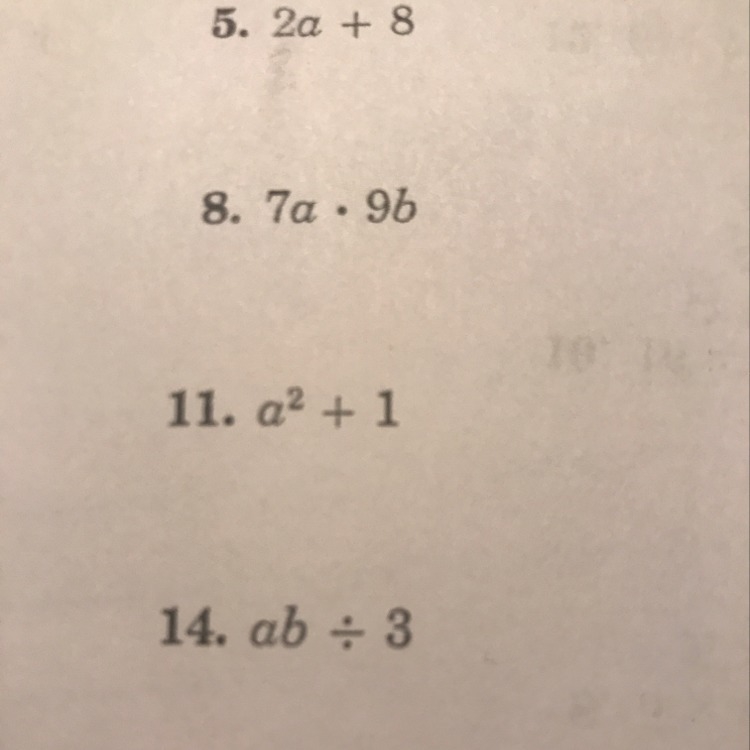 Evaluate each expression if a=3 and b=4-example-1