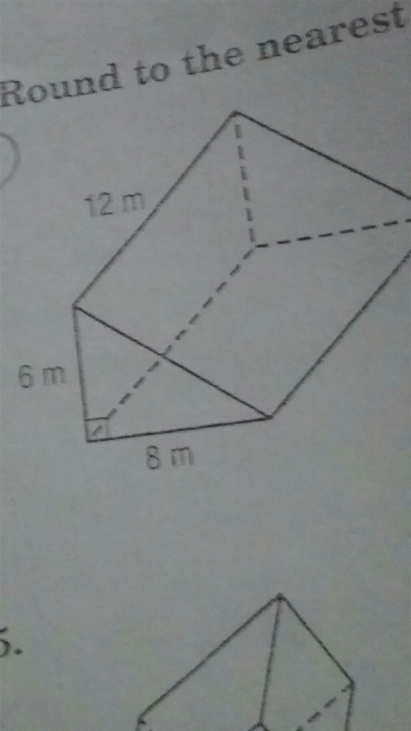 What is the volume of the triangular prism? Round to the nearest tenth if necessary-example-1