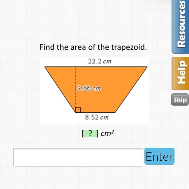 Find the area of the trapezoid!! Geometry !!-example-1