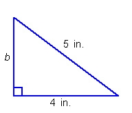 Which equation can be used to find the unknown length, b, in this triangle?-example-1