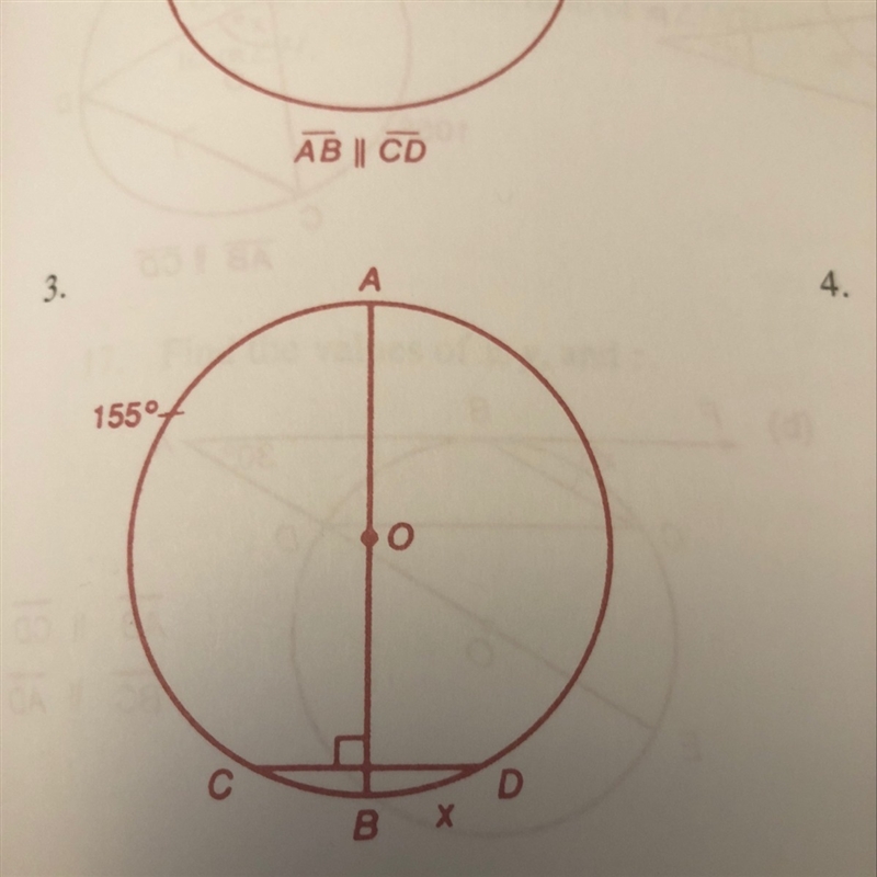 Find the value of x of the circle and show the work with an equation:-example-1