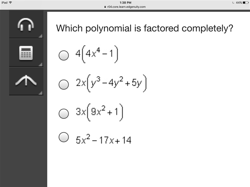 Which polynomial is factored completely?-example-1