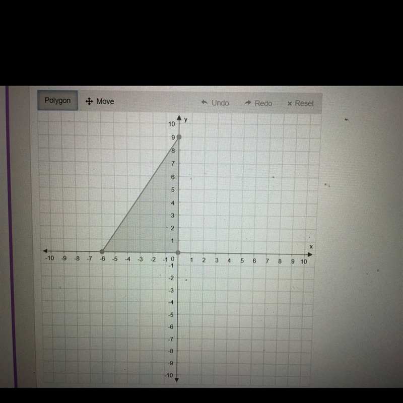 Graph the image of the given triangle under a dilation with a scale factor of 1/3 and-example-1